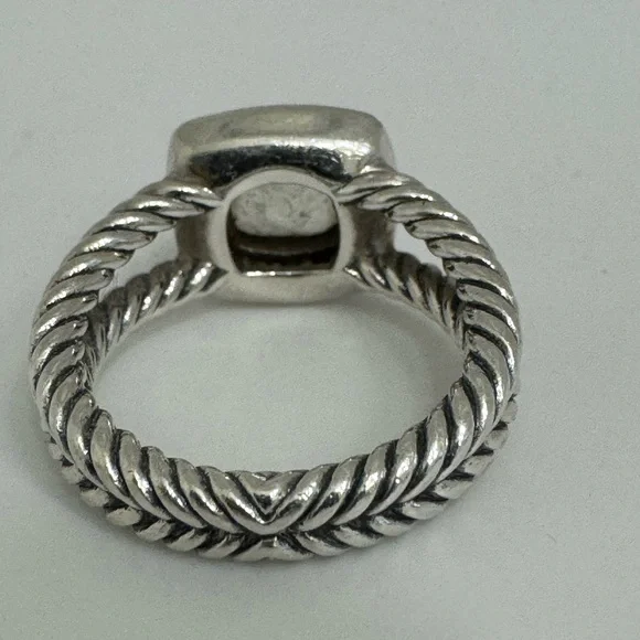 David yurman Albion Petite Ring with Semiprecious Stone & Diamonds - Picture 7 of 10